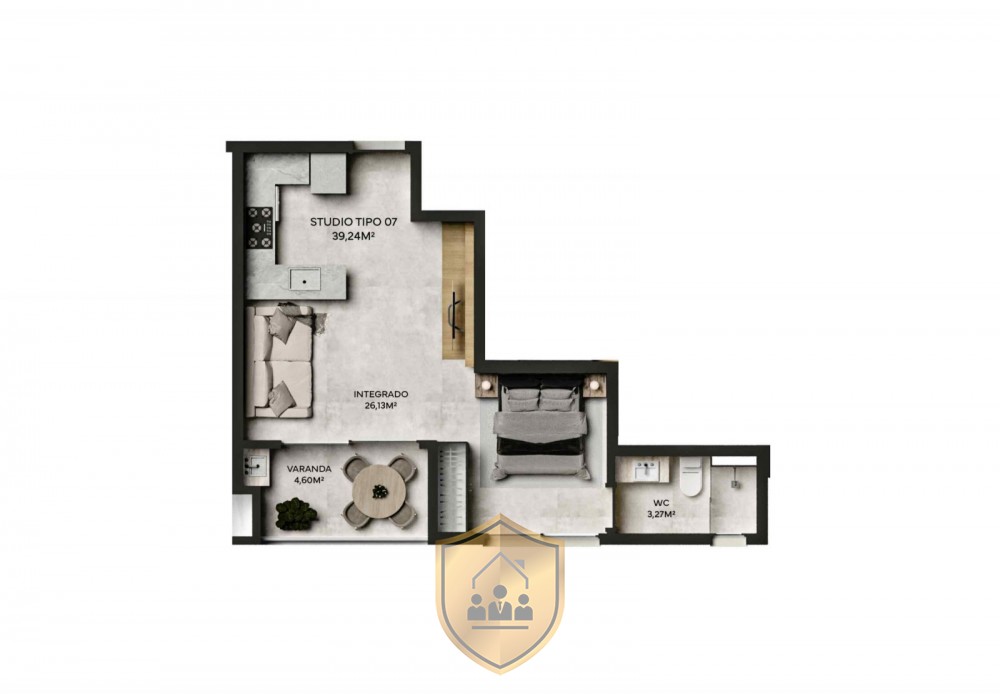 Flat no Paradise Beach Home