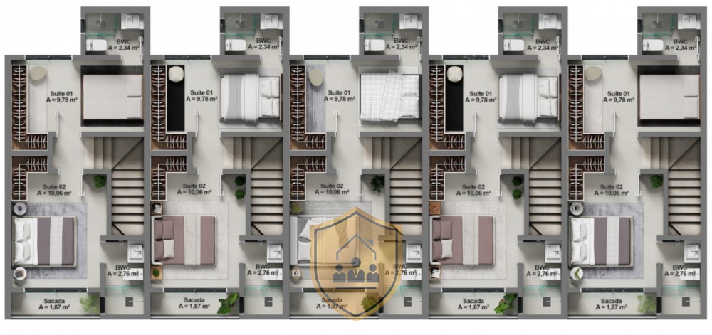 Sobrado Geminado no Perequ